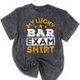 My Lucky Bar Exam Shirt Lawyer Law School Graduation Mineral Wash Tshirts Mineral Black
