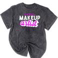 Makeup Artist Beauty Cosmetologist Graduation T-Shirt Mineral Wash Tshirts Mineral Black