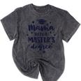 Mama With A Masters Degree Graduation Ceremony Mom Mineral Wash Tshirts Mineral Black
