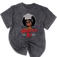 Master Degree Graduation Gifts Black Girl Mineral Wash Tshirts Mineral Black