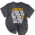 Master Degree When You Take Bs To New Level Graduation Premium Mineral Wash Tshirts Mineral Black