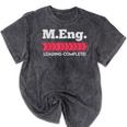 Master Of Engineering Engineer Master Graduation Mineral Wash Tshirts Mineral Black