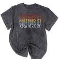 Mastered It Masters Degree Graduation Shirt For Him Her Mineral Wash Tshirts Mineral Black