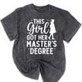 Masters Degree Art For Women Girls Masters Degree Graduation Mineral Wash Tshirts Mineral Black