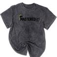 Masters Degree Graduation For Him Her Diploma T-Shirt Mineral Wash Tshirts Mineral Black