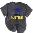 Masters Degree Proud Dad Graduation Shirt MBA Social Work Mineral Wash Tshirts Mineral Black
