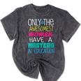 Masters In Education Degree Graduation Women MeD Mineral Wash Tshirts Mineral Black