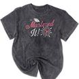 Master's Graduation Shirt For Women Mastered It Tee Mineral Wash Tshirts Mineral Black