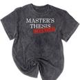 Master's Thesis Defense Tshirt Defended Graduation Mineral Wash Tshirts Mineral Black