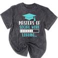 Masters Of Social Work Loading MSW Graduation Future Social Mineral Wash Tshirts Mineral Black