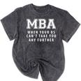 MBA Graduation Further BS Mineral Wash Tshirts Mineral Black
