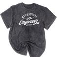 Mechanical Engineer Est 2024 Mechanical Engineer Graduation Mineral Wash Tshirts Mineral Black