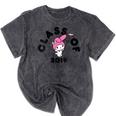 My Melody Class Od 2019 Graduation Seniors Mineral Wash Tshirts Mineral Black