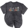 Middle School Graduation Next Stop High School Mineral Wash Tshirts Mineral Black
