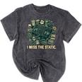 I Miss The Static Retro VHS Nostalgia Art Mineral Wash Tshirts Mineral Black I Miss The Static Retro VHS Nostalgia Art Mineral Wash Tshirts Mineral Black