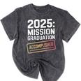Mission Graduation Accomplished For Class Of 2025 Mineral Wash Tshirts Mineral Black