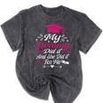 My Mommy Did It And She Did It For Me Graduation Daughter Mineral Wash Tshirts Mineral Black