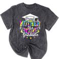 Mother Of a 2025 Graduate Tie Dye Class Senior Graduation 25 Mineral Wash Tshirts Mineral Black