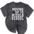 Moving Up To Middle School Elementary School Graduation Mineral Wash Tshirts Mineral Black