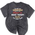 Music Therapy Major Student Shirt Graduation Mineral Wash Tshirts Mineral Black