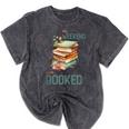 'My Weekend Is All Booked' Reading Book Introvert Librarian Mineral Wash Tshirts Mineral Black