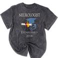 Neurologist Established 2018 Graduation Shirt Mineral Wash Tshirts Mineral Black