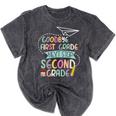 Next Stop 2nd Grade 1st First Grade Graduation Last Day Mineral Wash Tshirts Mineral Black