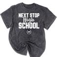 Next Stop High School Graduation T-Shirt Mineral Wash Tshirts Mineral Black