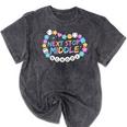 Next Stop Middle School Groovy Elementary School Graduation Mineral Wash Tshirts Mineral Black