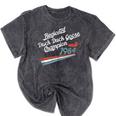 Nostalgia 80s Duck Goose Distressed Mineral Wash Tshirts Mineral Black
