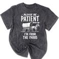 Nostalgic Wagon Jest Please Be Patient I'm From The 1900s Mineral Wash Tshirts Mineral Black Nostalgic Wagon Jest Please Be Patient I'm From The 1900s Mineral Wash Tshirts Mineral Black