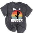 Not A Hugger Cactus Introvert Antisocial Mineral Wash Tshirts Mineral Black