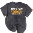 Nuclear Engineer In Progress Engineer Graduation Mineral Wash Tshirts Mineral Black