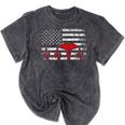 Nurse 2018 American Flag Tee Nursing School Graduation Mineral Wash Tshirts Mineral Black