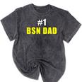 Nurse BSN Student Graduate Dad Nursing Graduation Mineral Wash Tshirts Mineral Black