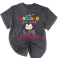 Nurse MSN Graduation Unicorn T-Shirt Nursing School Mineral Wash Tshirts Mineral Black