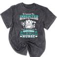 Nursing School Graduation Inherited RN LPN Nurse Grad 2021 Mineral Wash Tshirts Mineral Black