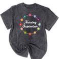 Nursing Supervisor Nurse Saying Graduation Proud Nurse Love Mineral Wash Tshirts Mineral Black