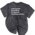 Office Humor Introverted Coworker Meeting Snack Foods Mineral Wash Tshirts Mineral Black Office Humor Introverted Coworker Meeting Snack Foods Mineral Wash Tshirts Mineral Black