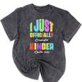 I Officially Graduated Kindergarten Graduation Class Of 2022 Mineral Wash Tshirts Mineral Black