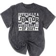 Officially a Junior Future Class Of 2027 Senior Graduation Mineral Wash Tshirts Mineral Black