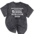 OTD School Survivor Occupational Therapy Graduation Mineral Wash Tshirts Mineral Black