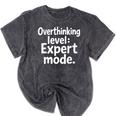 Overthinking Level Expert Mode Sarcasm Introvert Mineral Wash Tshirts Mineral Black Overthinking Level Expert Mode Sarcasm Introvert Mineral Wash Tshirts Mineral Black