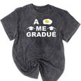 Hispanic Graduation Me Gradue Class Of 2021 T-Shirt Mineral Wash Tshirts Mineral Black