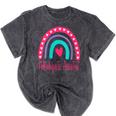 Pathologists' Assistant Graduation 2023 Boho Rainbow Mineral Wash Tshirts Mineral Black