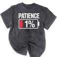 Patience 1 Battery Low Mood Tired Introvert Humor Mineral Wash Tshirts Mineral Black Patience 1 Battery Low Mood Tired Introvert Humor Mineral Wash Tshirts Mineral Black