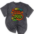 Be Patient With Me I'm From The 1900s Millennial Gen X Premium Mineral Wash Tshirts Mineral Black