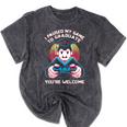 I Paused My Game To Graduate 2024 Gamer Graduation Mineral Wash Tshirts Mineral Black