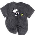 Peanuts Graduation Squad Snoopy Woodstock Raglan Baseball Tee Mineral Wash Tshirts Mineral Black