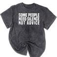 Some People Need Silence Not Advice Introvert Humor Mineral Wash Tshirts Mineral Black Some People Need Silence Not Advice Introvert Humor Mineral Wash Tshirts Mineral Black